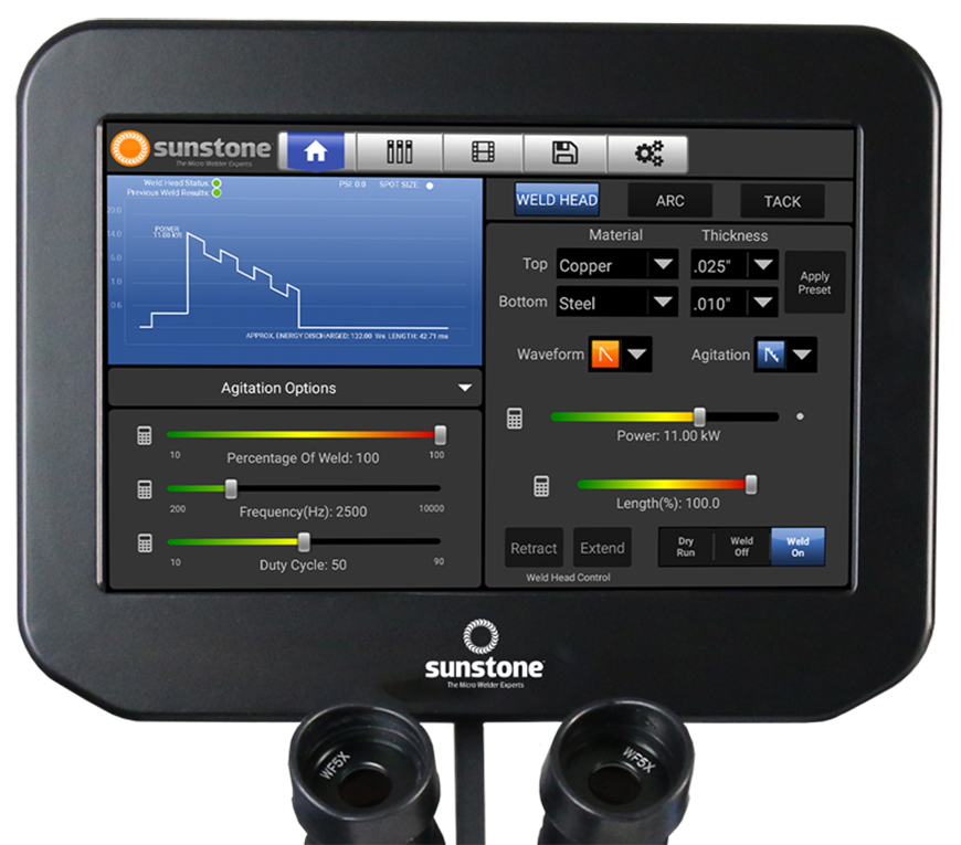 Sunstone Omega Battery Welding System Digital Controls